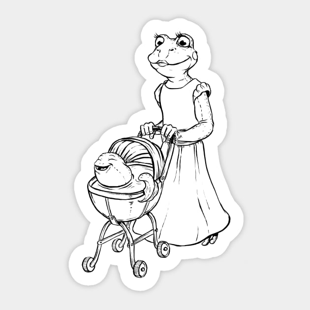 Sunday Stroll Sticker by AJIllustrates